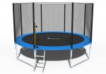Trampoline with net and ladder round 374cm