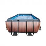 Swimming pool rectangular EXIT 400 x 200 x 100 cm / timber style