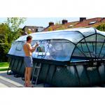 Swimming pool with dome EXIT PREMIUM 540 x 250 x 100 cm/ timber