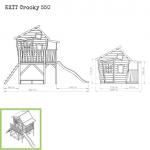 Wooden playhouse EXIT CROOKY 550 /grey/