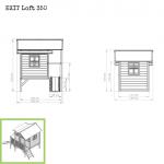 Wooden playhouse EXIT LOFT 350 /green/