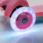 Scooter METEOR TUCAN with LED wheels /pink/