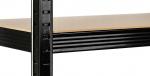 Storage shelf 150x75x30cm black /5 szhelfs/