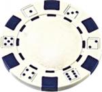 Plastic poker chip 11,5g  /white/