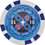 Plastic poker chip ULTIMATE 11,5g "10"