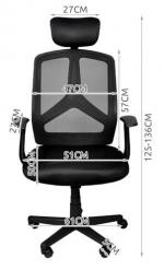 Fotel biurowy MALATEC ergonomiczny /czarny/