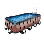 Swimming pool rectangular EXIT 400 x 200 x 100 cm / timber style