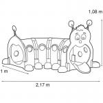 Tunel dla dzieci FEBER - GĄSIENICA + 4 dodakowe modułu