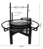 Coal garden grill with barbecue 5 in 1