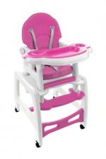 High chair for feeding child 5 in 1 / pink/