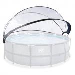 Dome for round frame swimming pool EXIT 427 cm