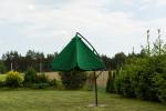 Parasol ogrodowy składany na wysięgniku /zielony/