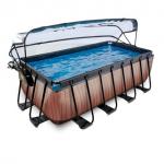 Swimming pool  with dome EXIT PREMIUM 400 x 200 x122 cm /tomber