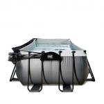 Swimming pool  with dome EXIT PREMIUM 400 x 200 x122 cm /black l