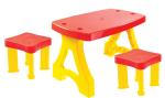 Picknic table MOCHTOYS and two chairs