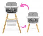 High chair for feeding child Milly Mally Espoo /grey/