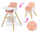 High chair for feeding child Milly Mally Espoo /pink/
