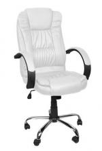Office armchair MALATEC ecoleather /white/