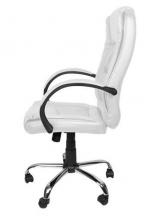 Fotel biurowy MALATEC ekoskóra /biały/