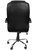 Fotel biurowy MALATEC ekoskóra /czarno srebrny/