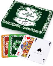BRIDGE POKER WHIST PIATNIK double deck playing cards in a box