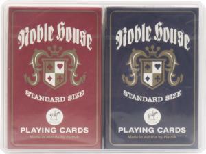 NOBLE HOUSE PIATNIK double deck playing cards in plastic box