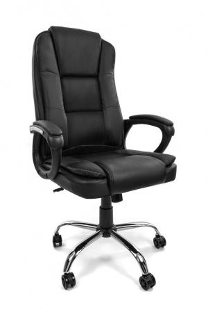 Office armchair VIGO ecolether / black-grey/