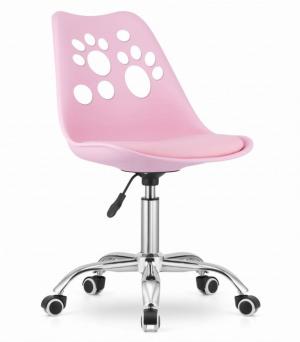 Krzesło biurowe PRINT /różowe/