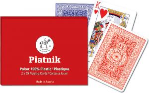 Double deck plastic POKER PIATNIK CARD plastic double deck playi