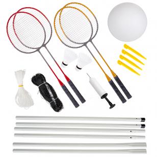 Badminton and volleyball set with net ENERO
