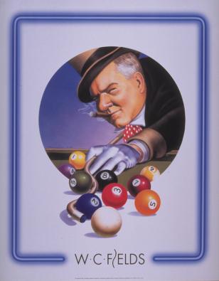 Plakat "W.C. FIELDS TOP HAT"