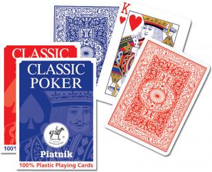 CLASSIC PIATNIK plastic playing cards /red reverese side/