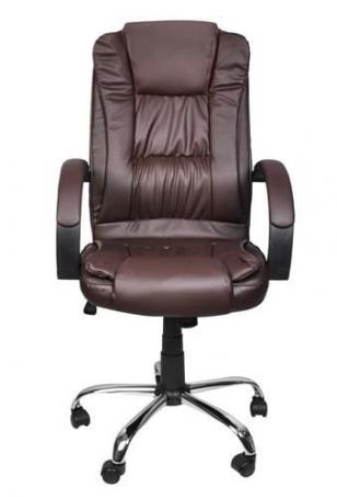 Office armchair MALATEC ecoleather /brown/