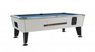 Coin operated pool table VIKING WHITE 6, 7, 8.  ft