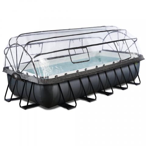 Swimming pool with dome and heat pump  EXIT PREMIUM  540 x 250