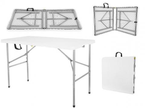 Catering garden table foldable 120 cm /white/