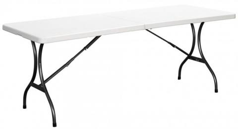 Catering garden table foldable 240 cm /white/