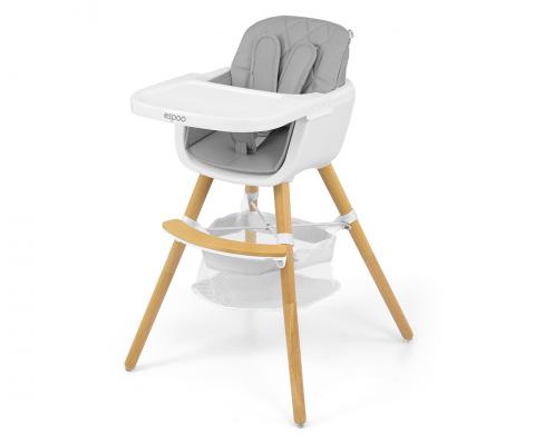 High chair for feeding child Milly Mally Espoo /grey/