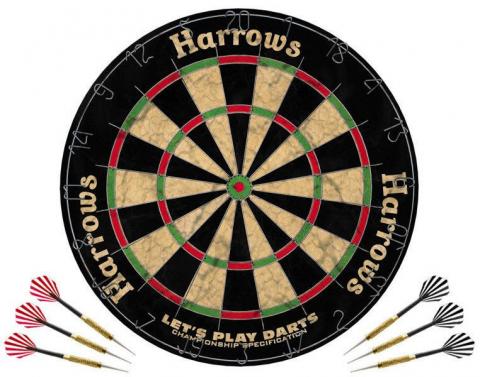 Dart board HARROWS LETS PLAY