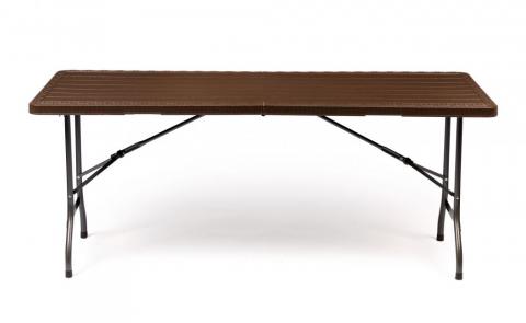 Catering garden table foldable 180 cm /brown/