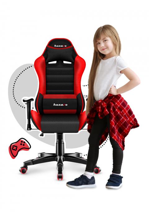 Fotel gamingowy dla dzieci HUZARO RANGER 6.0 RED MESH
