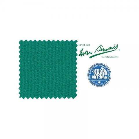 SIMONIS 860 pool cloth  /blue green/ 198cm