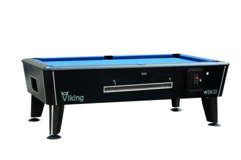 Coin operated pool table VIKING BLACK 6, 7, 8, ft