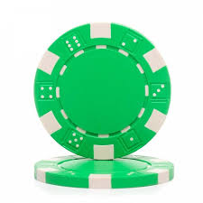 Plastic token DICE 11,5g /green/
